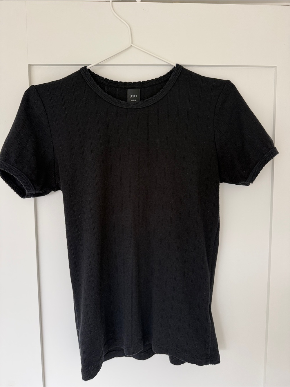 Leset Pointelle Slim Fit Tee